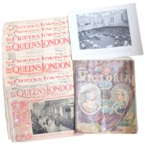 The Queen's London Memorial edition, 15 various editions, and another