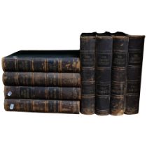8 volumes half leather-bound "The Century Dictionary", published 1899