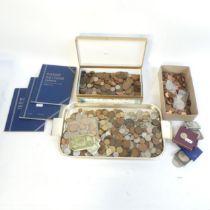 British pre-decimal coinage, cased shillings, commemorative etc