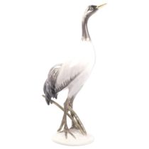 FRITZ HEIDENREICH for ROSENTHAL - study of a crane, signature impressed to the base, H20cm 1 of