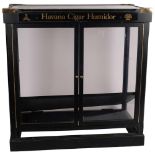 A Havana cigar humidor, with 2 shelves, H56cm, L55cm, D32cm Missing bottom drawer.