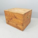 A pine tool-chest. 70x49x57cm.