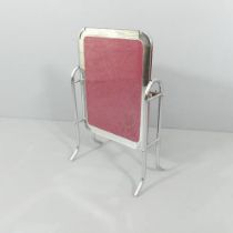 A mid-century modernist chrome tubular steel tilt top table. As table 56x56x50cm, folded height