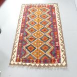 A Maimana Kilim rug. 187x119cm.