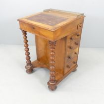 A Victorian mahogany davenport. 54x81x54cm.