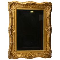 A Victorian gilt-gesso framed wall mirror, overall 59cm x 45cm 2 chips on the top edge and general