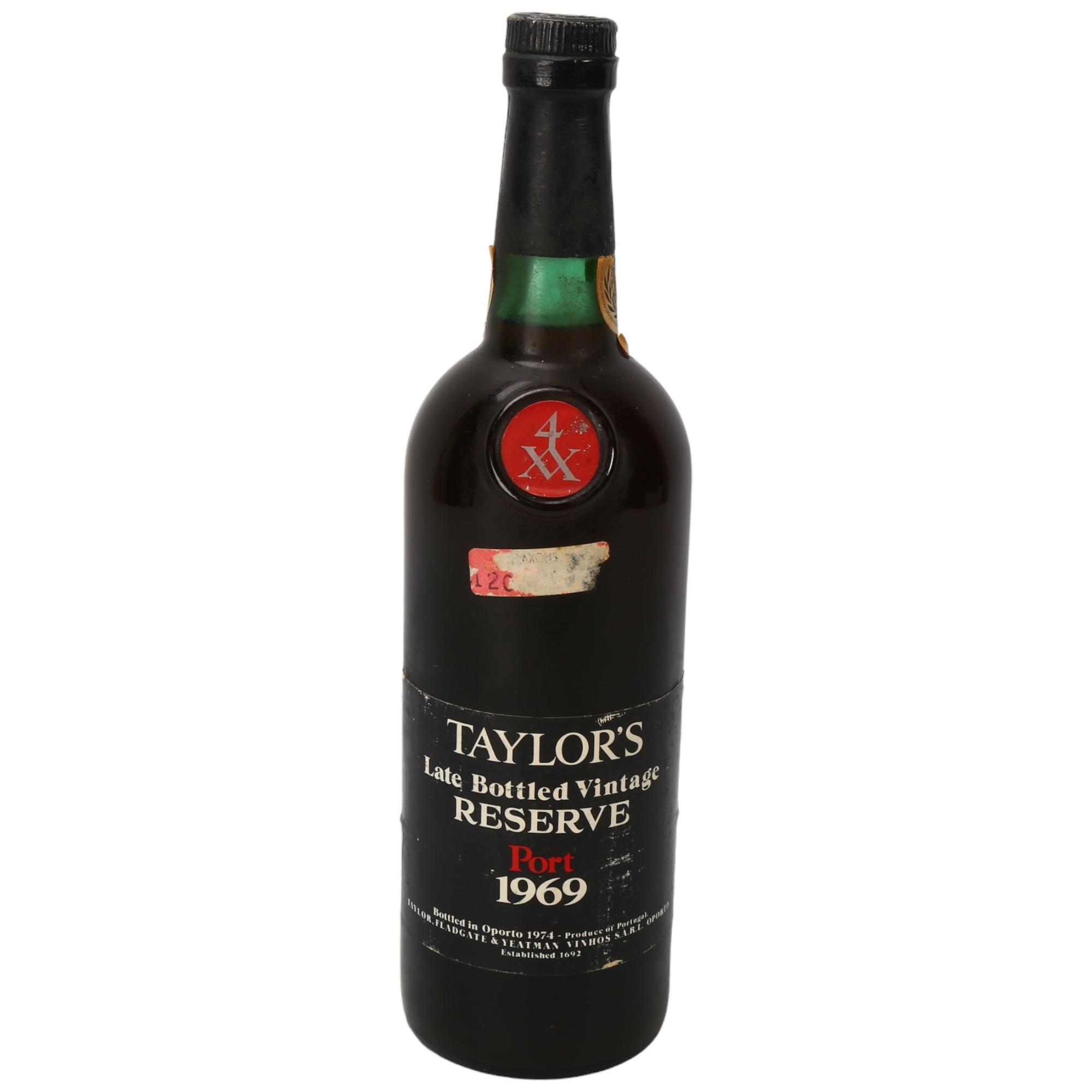 A bottle of Taylors 1969 Late Bottled Vintage Port