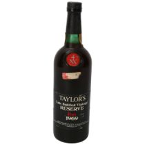 A bottle of Taylors 1969 Late Bottled Vintage Port