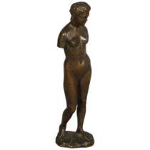 Jacob Epstein (1921-2003) A bronze standing nude figure, signed to base, number 1/6, dated 1951,