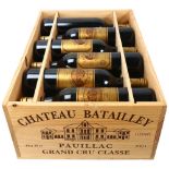 12 bottles of Red Wine, 2003 Chateau Batailley, Paulillac, France, OWC Cellar stored, good