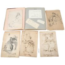 Late 19th century album containing autographs and letters of actors, statesmen, authors and artists,