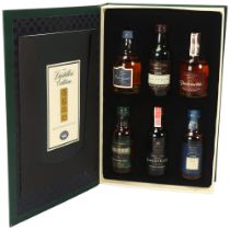 6 x 5cl miniature bottles of Scottish double-matured Malt Whisky in Distillers Edition