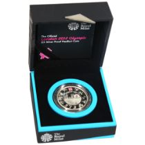 ROYAL MINT; 'The Official London 2012 Olympic £5 Silver Proof Coin', with box and papers