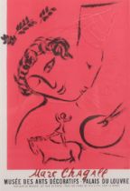 Marc Chagall (1887-1985), lithograph in colours on paper, Musee des Arts Decoratif 1959, 24cm x 16.