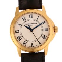 RAYMOND WEIL - a lady's 18k gold plated Tradition quartz wristwatch, ref. 5376, circa 2012, white