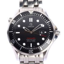 OMEGA - a stainless steel Seamaster Professional 300M automatic bracelet watch, ref. 196.1507, black