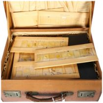 A caseful of microscope slides