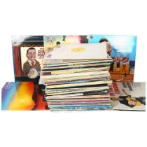 A quantity of vinyl LPs, including various artists such as Elvis, Johnny Cash, Diana Ross, Bucks