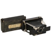 An ensign "Ensignette" no. 2 folding camera, with original case
