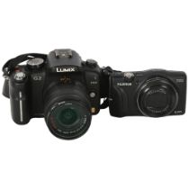 A Panasonic Lumix DMC-G2 digital camera, with an associated Lumix G Vario 1:3.5-5.6/14-42mm lens,