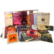 A large quantity of vinyl records, mostly LPs but includes various 7" singles and some 33rpm