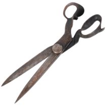 A large pair of Vintage tailor's shears, L40cm