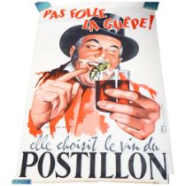 3 posters "Pasfolle La Guepe!", and Postillon