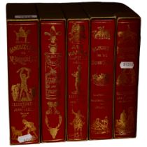 6 various volumes of hard-bound books, including "Ask Mama" or The Richest Commoner In England,