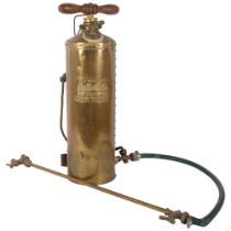 "The Four Oaks", a Vintage brass pump-action fire extinguisher, a Vintage pump-action garden sprayer