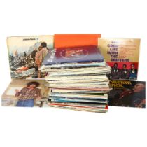 A quantity of vinyl LPs, including various artists such as The Pointer Sisters, Bucks Fizz, Cat