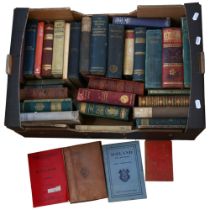 A quantity of Vintage and Antique books, many poetry related in nature, including The Works of