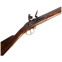 A reproduction flintlock rifle