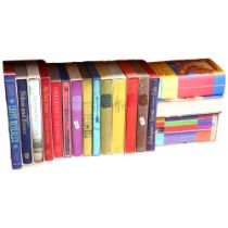 A collection of folio books, and 6 Harry Potter hardback books