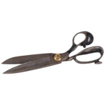 A pair of Vintage Continental tailor's shears, L34cm