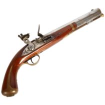 A reproduction flintlock pistol, 41cm