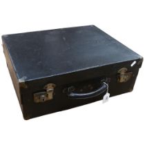 A Vintage salesman's sample case, with cantilever fitted trays, W49cm