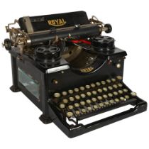 Antique Royal Office typewriter, W39cm