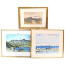 Irene Bache (1901 - 1999), pair of watercolours, Scottish scenes, 25cm x 35cm, framed, and a smaller