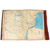 MOTORING INTEREST - SHELL - a Vintage folio of road maps associated with the USA and Canada, the