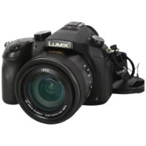 A Panasonic Lumix, DMC-FZ1000 MP Bridge digital camera, with associated Leica 25-400mm DC Vario-