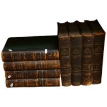 8 volumes half leather-bound "The Century Dictionary", published 1899