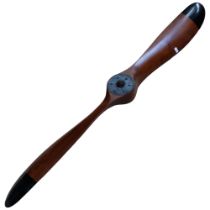 A large stained wood propeller, L197cm