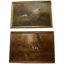 Eugene Kingman (1909 - 1975), 2 similar large oils on canvas, both depicting Pointer or Gundogs