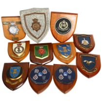 HASTINGS POLICE FORCE INTEREST - A group of wooden plaques, all associated with various police