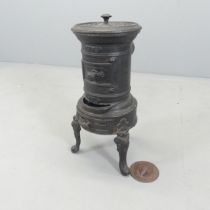 A French Les Rosieres B4 cast iron woodburning stove. 33x60cm.