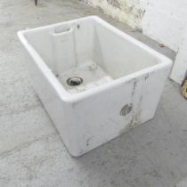 A ceramic butler's sink. 59x32x46cm.
