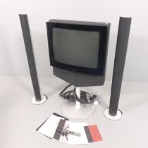 BANG & OLUFSEN - A BeoCenter 1 TV/DVD/Tuner with surround sound and Beo 4 remote control. Screen