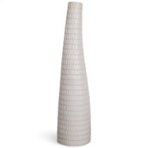 Stig Lindberg for Gustavsberg, a white glaze Reptil vase, makers stamp to base, height 31cm Good