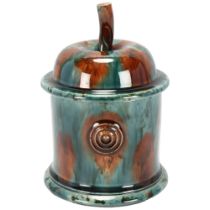 Walter Keeler (b.1942), a Whieldon Ware ceramic storage jar, height 14cm Good condition, no chips,