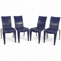 Philippe Starck, a set of 4 Louis XX side chairs by Vitra, 1990s, with moulded maker’s marks, height